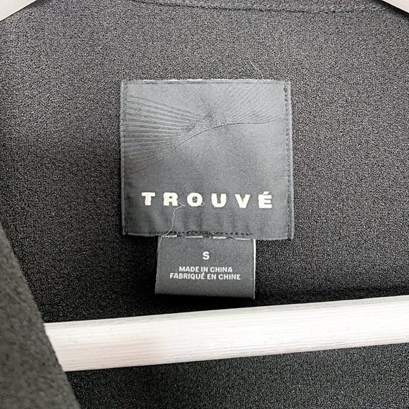 Trouvé Asymmetrical Zip Moto Jacket in Black - Picture 5 of 7